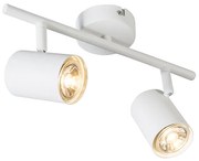 Moderný biely nastaviteľný bodový reflektor vrátane 2 WiFi GU10 svetelných zdrojov - Jeana
