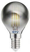 Teplá biela filamentová žiarovka E14, 4 W – GTV
