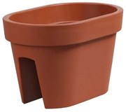 Kvetináč Lofly Railing oranžový