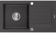 Mexen Pablo - drez granitový 75,2x43,6cm, 1-komorový, čierna-škvrny, 6510751010-76