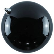 DECOLED Plastová koule, prům. 20 cm, černá, lesklá, v2