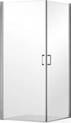Roltechnik Outlet Sprchový kút OBCO1+OBCO1 s dvojkrídlovými dverami - bez vaničky ROTH-Variant: rozmery: 80x80 cm - (OBCO1-80_OBCO1-80), ROTH-Profily…