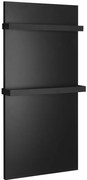 Sapho Sapho, ENIS kúpeľňový sálavý vykurovací panel 600W, 590x1200 mm, držiaky uterákov, IP44, čierna matná, RH600B-2