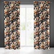 ZATEMŇOVACÍ ZÁVES NA PÁSKE BETTY 140X300 CM KVETY