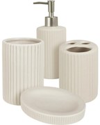 Kúpeľňová súprava Stripes, 4 ks, sivá