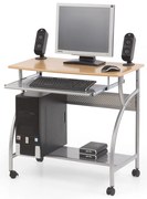 PC stôl Jacob, jelša / strieborná