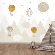 Fototapeta - Jemné balóny, ilustrácie (147x102 cm)