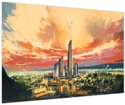 Obraz - Maľované mesto (90x60 cm)