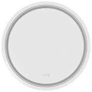 Zrkadlo Amyra s LED osvetlením 80 cm, strieborná