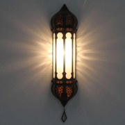 Marocká  nástenná lampa Ruya biela