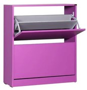 Skrinka na topánky 84x73 cm fialová