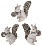 Set snežných veveričiek 3 ks