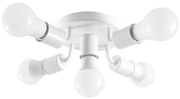 Toolight - Stropné kovové svietidlo 5xE27 60W APP706-5c, biela, OSW-05205