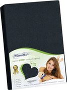 Bellatex Jersey prestieradlo Kamilka čierna, 120 x 200 cm