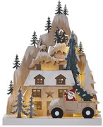 LED Vianočná dekorácia 10xLED/2xAA béžová