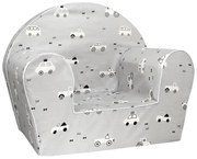 Detské kresielko MINI - Autíčka - šedé