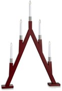 Markslöjd 703836 - Vianočný svietnik BJURFORS 5xE10/3W/55V červená