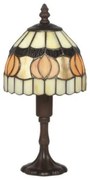 Lampa Tiffany stolová oranžová 29*Ø15