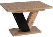 Jedálnský rozkladací stôl ARES hnedý/čierny dub- vintino.sk