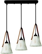 Luster na lanku 3xE27/40W/230V biela