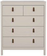 Sivobéžová komoda 82x99x38 cm Madrid – Tvilum