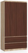 Šatníková skriňa Safwan  (dub sonoma + wenge). Vlastná spoľahlivá doprava až k Vám domov. 1069445