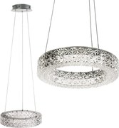 Toolight Toolight, LED závesné osvetlenie 28cm, 12W, 4000K, MS003-CP, chrómová, OSW-09613