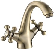 Kuchinox Stilo, umývadlová batéria s odtokovou zátkou ClickClack, mosadzná, LAV-BKI_522D