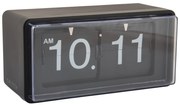 Karlsson Retro preklápacie hodiny KA6055BK – čierne 20 cm