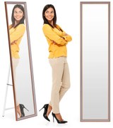 ModernHome Veľké stojace zrkadlo 148 cm - hliníkový rám