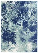 Koberec Victoria 9142A modrý / tyrkysový / krémový