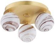 Argon 6290 - Stropné svietidlo FABIO 3xE14/7W/230V alabaster zlatá