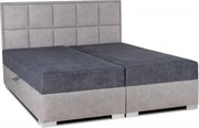 Čalúnená posteľ Kvadrat I, 200x160, tm. sivá/sivá(an 4237/4238)