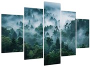 Obraz - Les v hmle (150x105 cm)