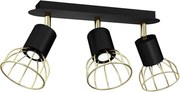 Bodové svietidlo DANTE 3xGU10/25W/230V čierna/zlatá