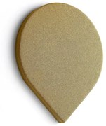 Akustický panel POLY, tvar kvapky, 725x600x56 mm, nástenný, žltá