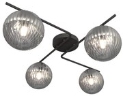 Stropné svietidlo VESPA 4xE14/10W/230V čierna/šedá