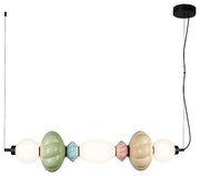 LED Luster na lanku ASCOLI LED/24W/230V pestrofarebná