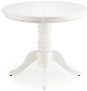 Rozkladací jedálenský stôl WILLIAM biely