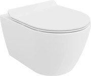 Mexen Carmen WC miska Rimless s pomaly padajúcou doskou slim, duroplast, biela lesklá - 30880100