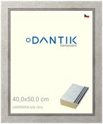 DANTIK rám na obraz 40x50 | CARRARA Bílá (Plexi Čiré)