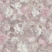 Vliesové tapety na stenu 02513-70, rozmer 10,05 m x 0,53 m, kvety veľké ružové, Erismann