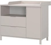 Krémová detská komoda s prebaľovacím pultom 115x102x77 cm Alkmaar – Germania