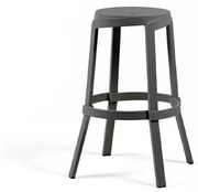 STACK MAXI záhradná barová stolička basalto