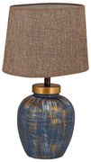 Stolná lampa 1xE27/40W/230V modrá/béžová