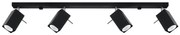 Bodové svietidlo MERIDA 4xGU10/40W/230V čierna