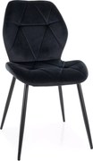 SI Stolička Rick Velvet čierna