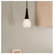 Kichler KL-DEELA-P-BK - Závesné svietidlo na tyči DEELA 1xE27/60W/230V priemer 17,8 cm čierna