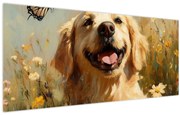 Obraz - Šťastný psík (120x50 cm)