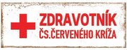 Ceduľa Zdravotník - ČS. Červeného Kríža
